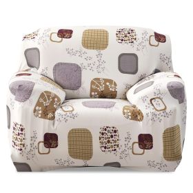 Sofa Cover Printed Stretch Sofa Furniture Cover Soft Sofa Slipcover Polyester Furniture Protector Cover (Option: SofaCoverBlocksSofaCoverBlocks1S)