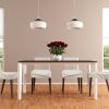 4Pack Waterproof Dining Chair Slipcovers Stretch Chair Seat Slipcovers Removable Washable Jacquard Seat Covers for Dining Room