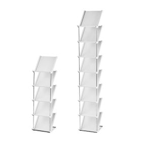 8 Tier Vertical Shoe Rack Narrow Free Standing Storage Organizer for Entryway Space-Saving Stackable Shoe Holder Corner Shoe Tower For Entryway Bedroo (Option: ShoeRackGreyShoeRackGrey8Tier)