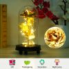 Foil Rose LED String Light Rose Fairy Lamp w/ Glass Dome For Valentinesay MotheràDay Wedding Birthday