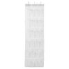 Over the Door Shoes Rack 24-Mesh-Pocket Organizer 6-Layer Hanging Storage Shelf for Shoes Slippers Small Toys Closet Cabinet