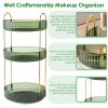 3 Tier Rotating Makeup Organizer 360pinning Perfume Cosmetic Storage Tray 55LBS Load Countertop Shelves for Lotion Lipstick