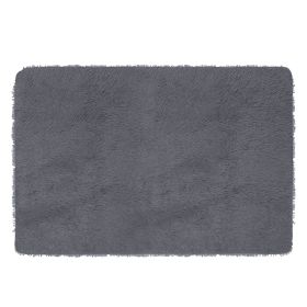 Fluffy Bedroom Rug 48 2.6nti-Skid Shaggy Area Rug Decorative Floor Carpet Mat for Nursery Bedroom Living Room (Option: RugFloorMatGrayRugFloorMatGray)