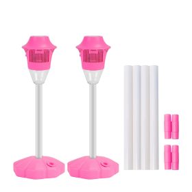 2Pack 3 In 1 Standing Bubble Machines with Colorful Lights and Music Rechargeable Bubble Maker Stands with 2 Modes 3 Adjustable Height for Party Weddi (Option: 2PcsBubbleMachinePink2PcsBubbleMachinePink)