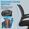 Ergonomic Mesh Office Chair 360wivel Task Chair Thick Cushion/me Desk Chairéth Adjustable Height Lumbar Support and Armrests