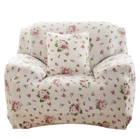 Sofa Cover Printed Stretch Sofa Furniture Cover Soft Sofa Slipcover Polyester Furniture Protector Cover (Option: SofaCoverEuroPinkSofaCoverEuroPink1S)