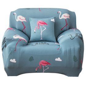 Sofa Cover Printed Stretch Sofa Furniture Cover Soft Sofa Slipcover Polyester Furniture Protector Cover (Option: SofaCoverFlamingoSofaCoverFlamingo1S)