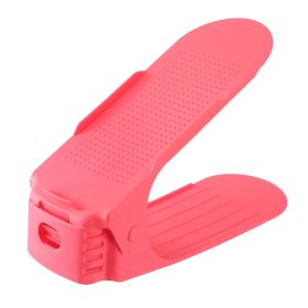 10Pcs Shoe Slot Organizer Shoe Storage Slot Space Saver Shoe Rack Holder Adjustable for High Low Heels Sneakers Boots Sandals (Option: 10PcsShoeSlotPNK10PcsShoeSlotPNK)