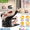 10Pcs Shoe Slot Organizer Shoe Storage Slot Space Saver Shoe Rack Holder Adjustable for High Low Heels Sneakers Boots Sandals