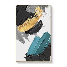 100% Handmade Art rectangle Abstract Simple Pretty Canvas Oil Painting Wall Art Picture For Living Room Aisle Modern Home Decor (size: 50x70cm)