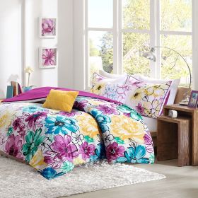 Floral Comforter Set (Color: as Pic)