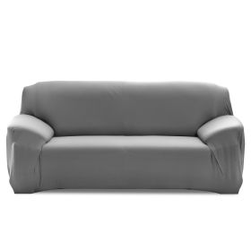 Sofa Cover Printed Stretch Sofa Furniture Cover Soft Sofa Slipcover Polyester Furniture Protector Cover (Option: SofaCoverGRYSofaCoverGRY3S)