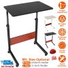 23.62x15.74x35in Mobile Laptop Desk Height Adjustable Rolling Wheels 77LBS Load Standing Table Sofa Bed Side Desk Cart Home Office Use
