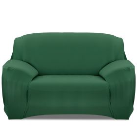 Sofa Cover Printed Stretch Sofa Furniture Cover Soft Sofa Slipcover Polyester Furniture Protector Cover (Option: SofaCoverDKGreenSofaCoverDKGreen2S)