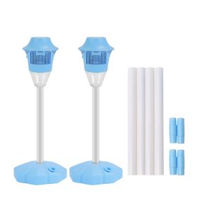 2Pack 3 In 1 Standing Bubble Machines with Colorful Lights and Music Rechargeable Bubble Maker Stands with 2 Modes 3 Adjustable Height for Party Weddi (Option: 2PcsBubbleMachineBlue2PcsBubbleMachineBlue)