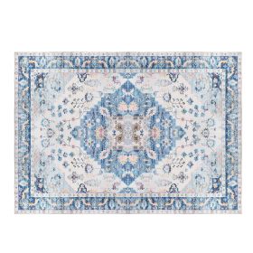 8x10FT Vintagerea Rug Modern Non Slip Carpet Boho Low Pile Soft Rug Waterproof Machine Washable Rug for Living Room Bedroométchen Dining Room Unde (Option: AreaRug8AreaRug810FTType2)