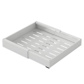 Expandable Pull out Cabinet Organizer Slide out Drawers Roll out Sliding Storage Self Carbon Steel with 12.2-20.5in Extendable Width 17lbs Max Load (Option: CabinetDrawerWhiteCabinetDrawerWhite)