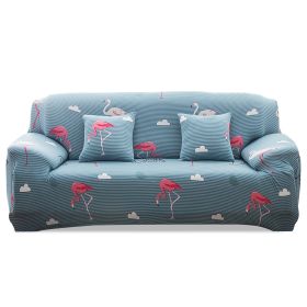 Sofa Cover Printed Stretch Sofa Furniture Cover Soft Sofa Slipcover Polyester Furniture Protector Cover (Option: SofaCoverFlamingoSofaCoverFlamingo3S)