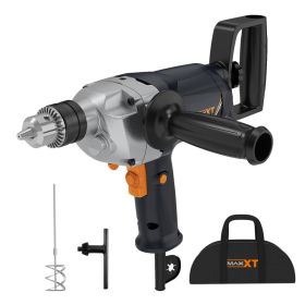 Drill Mixer Set With Spade Handle Inch Electric Corded Mixing Drill Machine 9A Motor Concrete Mud Mixer (Option: Orange black)